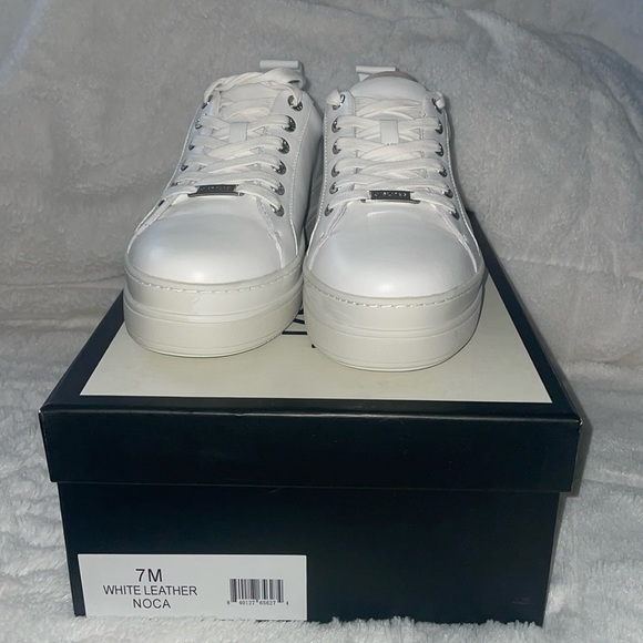 NWT J/SLIDES NOCA White Leather Sneaker - Picture 8 of 16